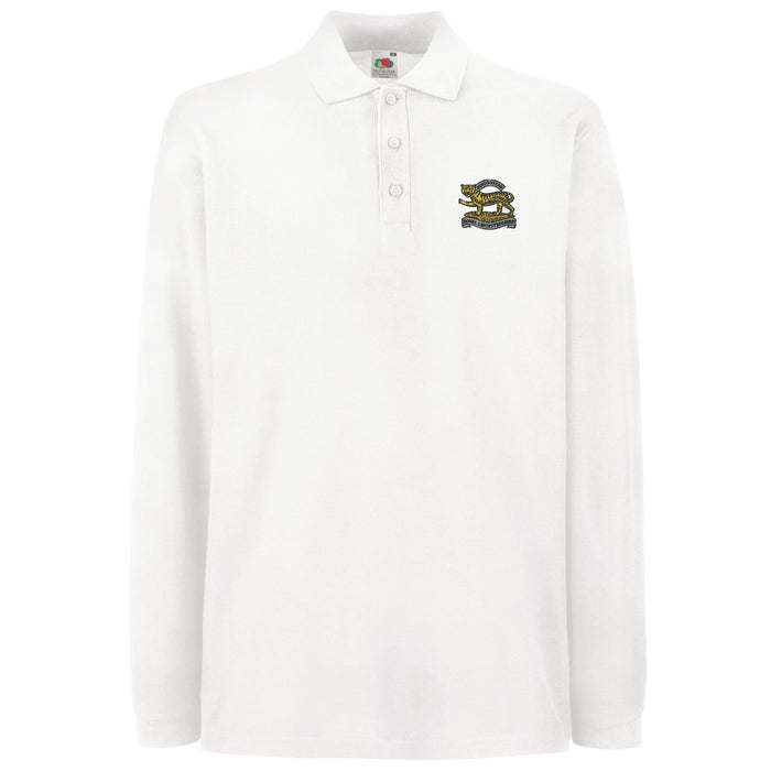 Royal Leicestershire Regiment - Tiger Long Sleeve Polo Shirt