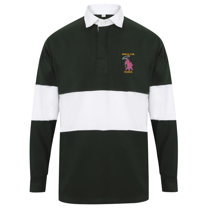 Signals Club Troodos Long Sleeve Panelled Rugby Shirt