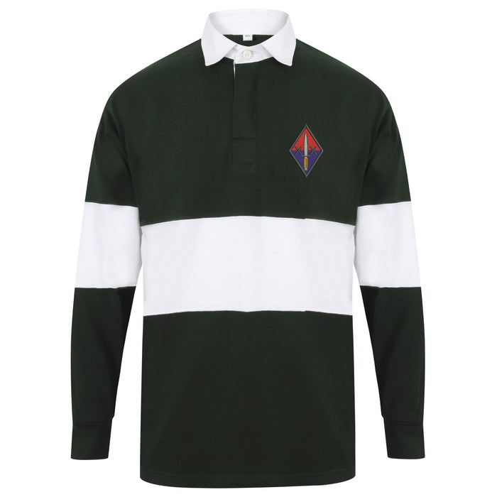 20 Battery Royal Artillery Long Sleeve Panelled Rugby Shirt